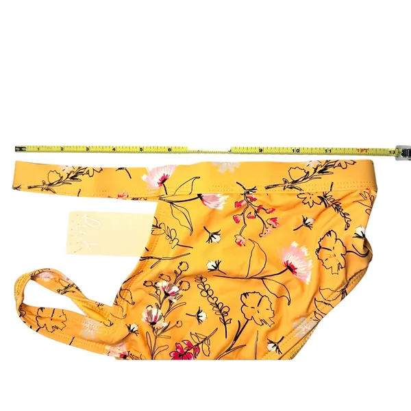 Ris-K Wildflower Floral Garden High Rise Cut Out Bikini Bottom Small Made in USA - Image 6