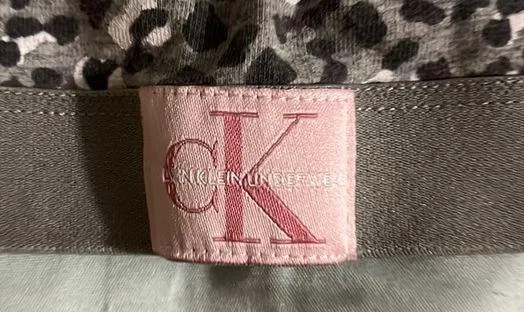 Calvin Klein Gray Leopard Print Bralette - Image 2