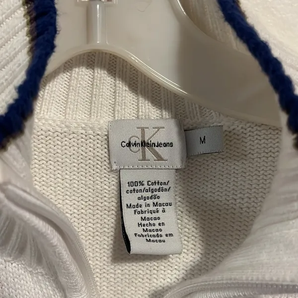 Zippered cardigan. Calvin Klein. Medium. Like new - Image 2
