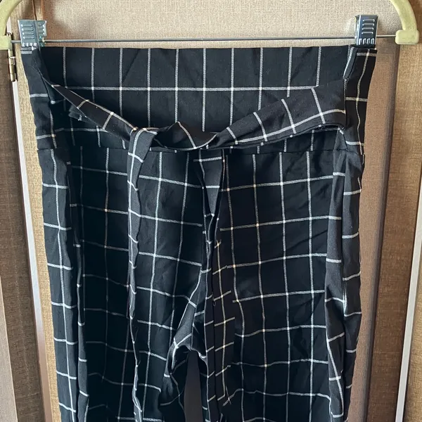 Rainbow Sandals FINAL MARKDOWN Black and White Checkered slacks xl - Image 3