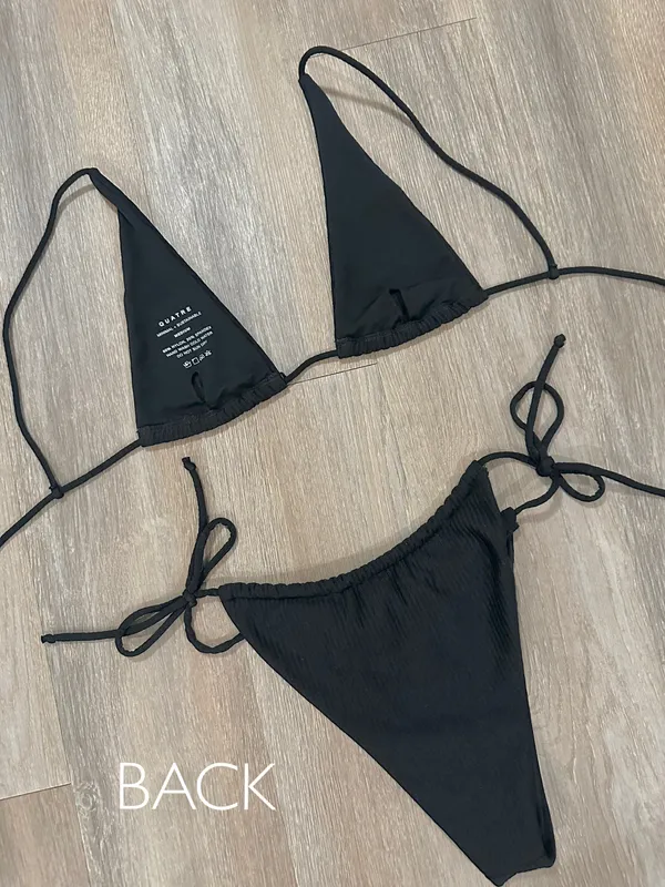 Quatre Bikini Tie Top + Bottoms - Image 3
