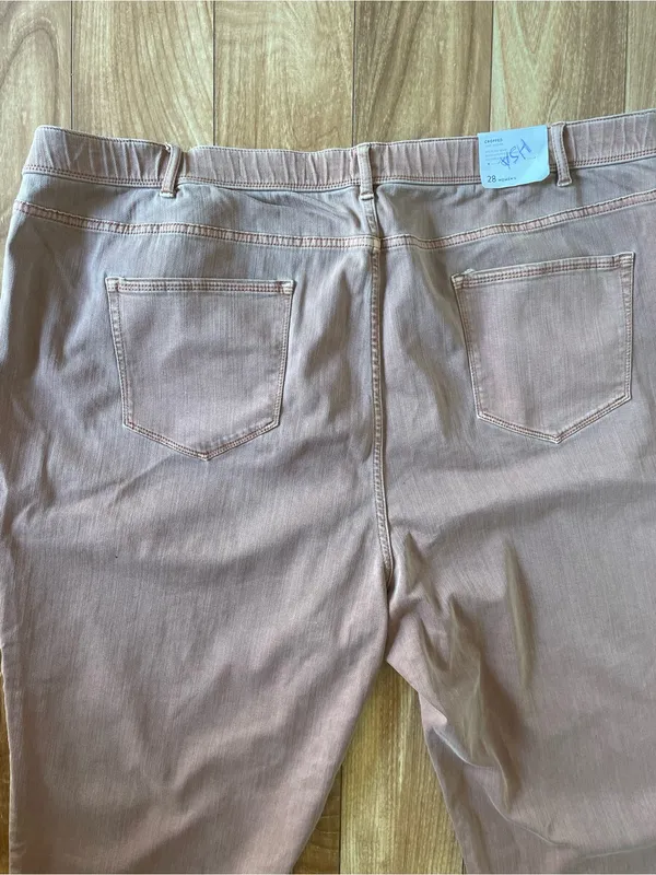 J. Jill Denim Light Auburn Cropped High Rise Jeans Size 28 retro boho new - Image 6