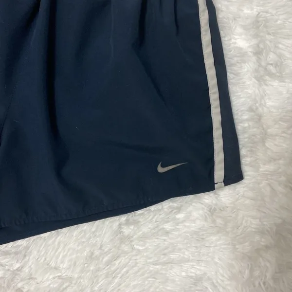 Nike Dri-Fit Women Blue Athletic Brief Lined Running Shorts Pants. Size-Large. - Image 8