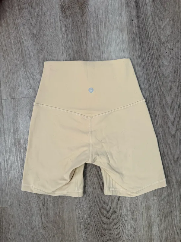 Lululemon Biker Shorts 6" Tan Align - Image 2