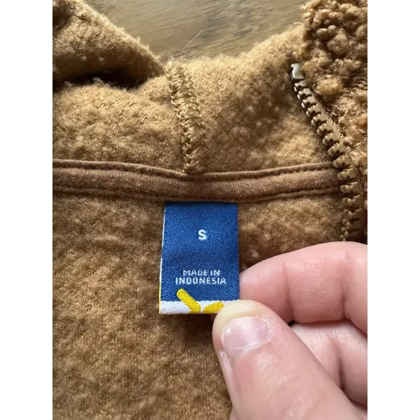 Old Navy Fleece Women Jacket Size Small Long Sleeve Full Zip Winter Preppy READ‎ - Image 3