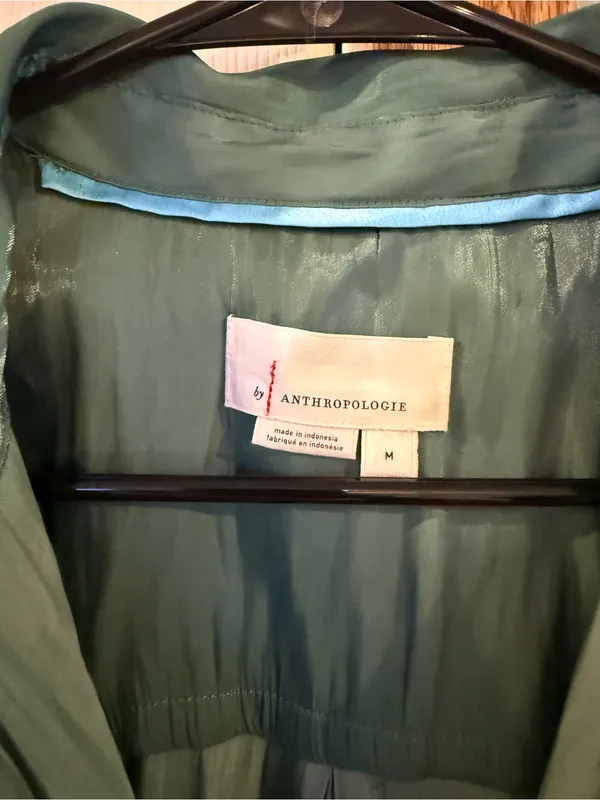 Anthropologie Silky Iridescent Buttondown Shirt - Image 4