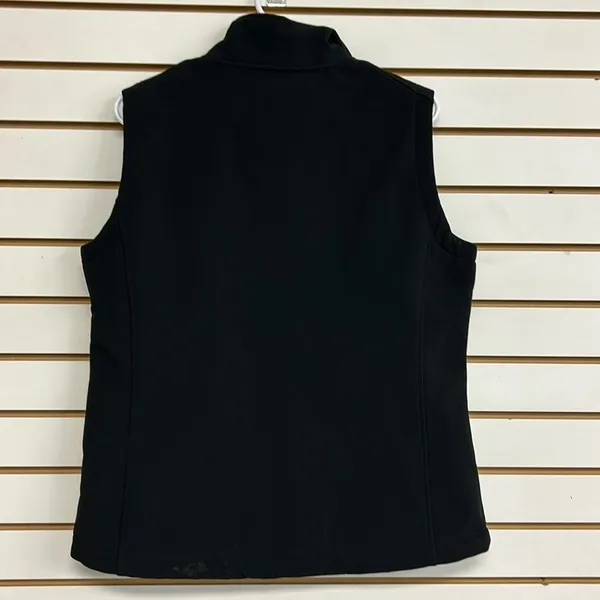 Iceburg Women’s Wind/Water‎ Resistant Vest Size Small Black EUC Lined Pockets - Image 4