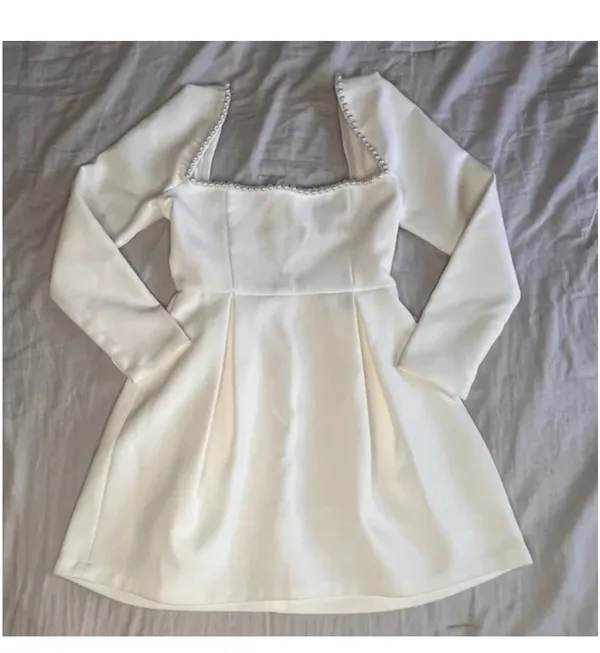 Odd Molly Muse White Pearl Dress - Image 2