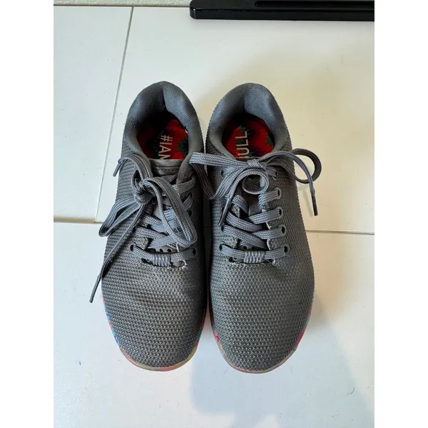 NOBULL Trainer Shoes Women 5.5 SuperFabric‎ Geometric Neon Low Top Sneakers - Image 2