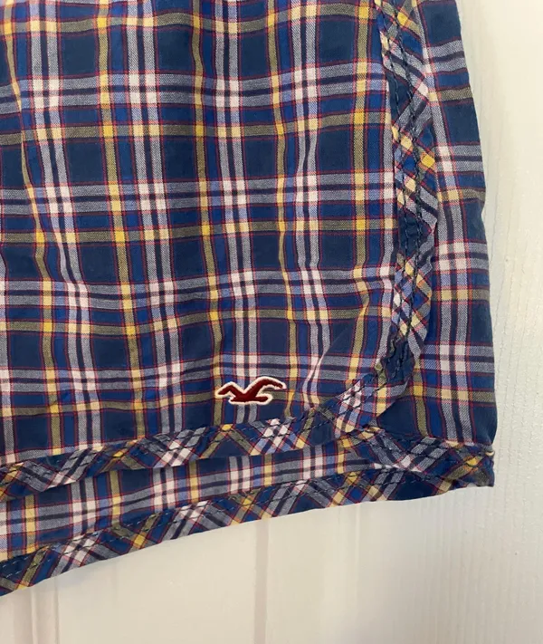 Hollister Y2K Plaid Pajama Shorts - Image 3