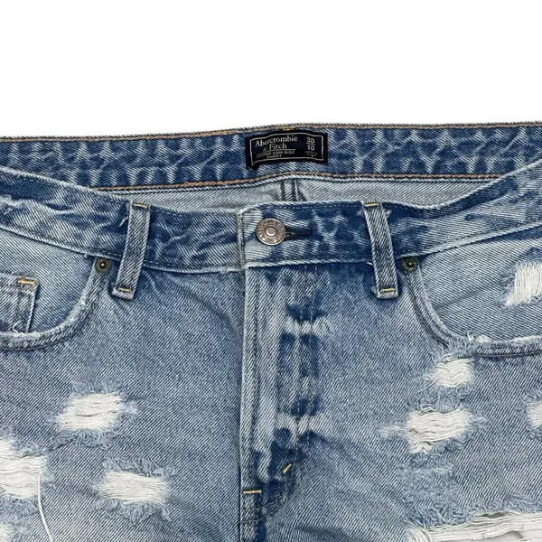 WOMENS Abercrombie & Fitch Harper Low Rise Denim Distressed Jean Shorts Size 10 - Image 3