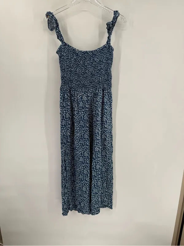 Baltic‎ Born Women’s Medium Hadley Smocked Jumpsuit Floral Navy Blue - Image 3
