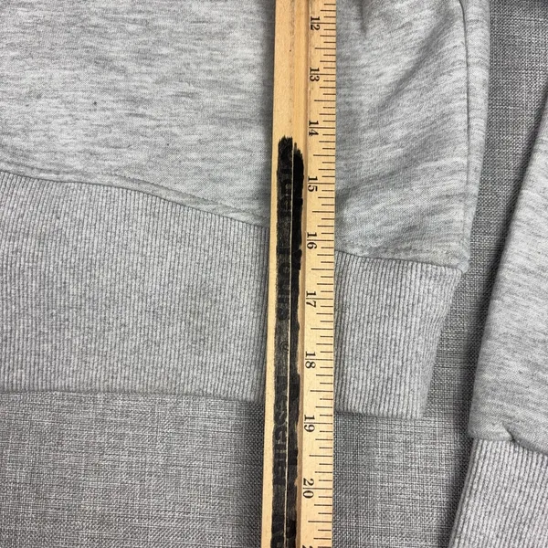 Lululemon Scuba Hoodie Womens Small Gray Full Zip Cropped Fleece Thumbholes - Image 6