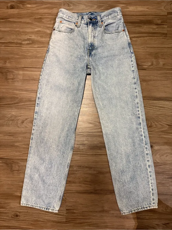 Levi’s Premium Dad Jeans Charlie Boy 24 Fits 26x29 High Rise Relaxed $98 - Image 2
