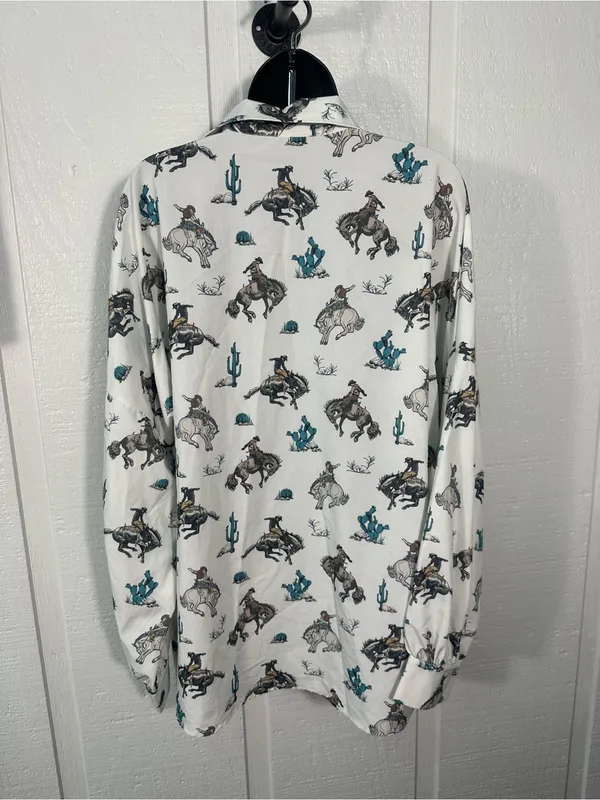 Nylon Apparel Women’s Western Top Size Large EUC - Image 5