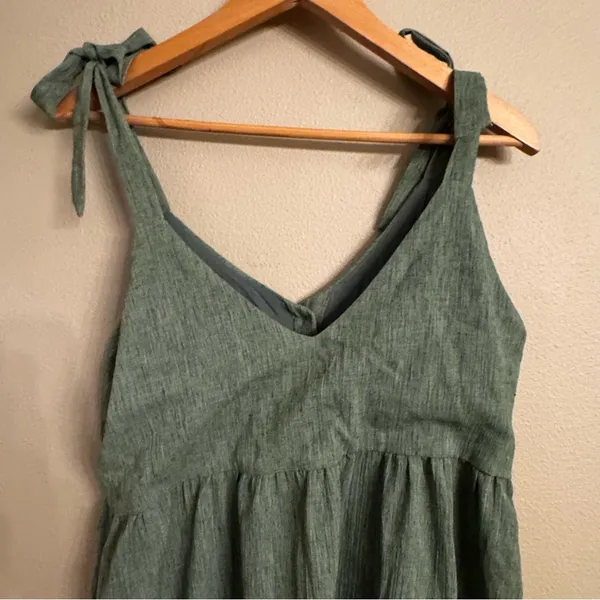 FRNCH Button-Front Linen Midi‎ Dress - Image 5