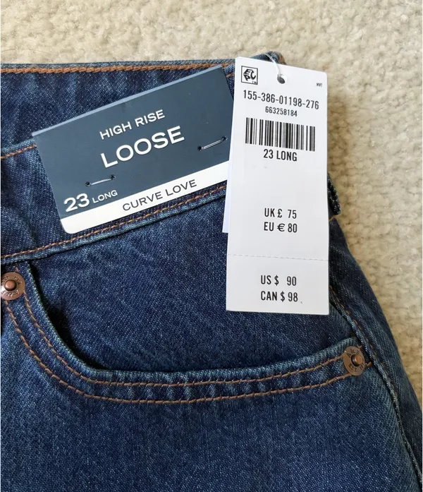 Abercrombie High-Rise Loose Jeans Curve Love - Image 2