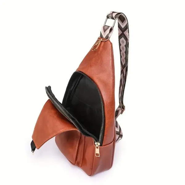 Vintage Bohemian Crossbody Bag - Beige - Image 7