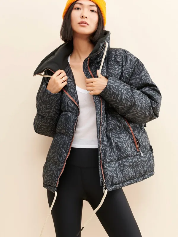 Varley Granville Animal Print Puffer Jacket NWOT $320 - Image 2