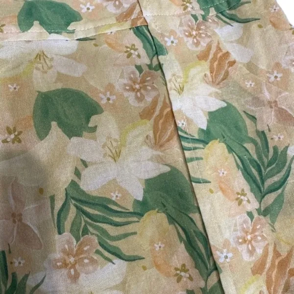 ASTR The Label Women’s Yellow Multicolor Floral Leaf Print Mini Skirt Size Small - Image 7