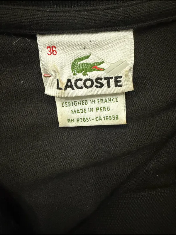 Lacoste Women's Black Classic Polo Top - Image 3