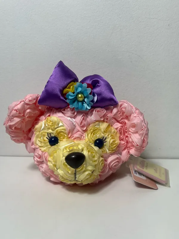 Disney Hong Kong Disneyland ShellieMay Bear Springtime Satin Rose Crossbody Bag - Image 4