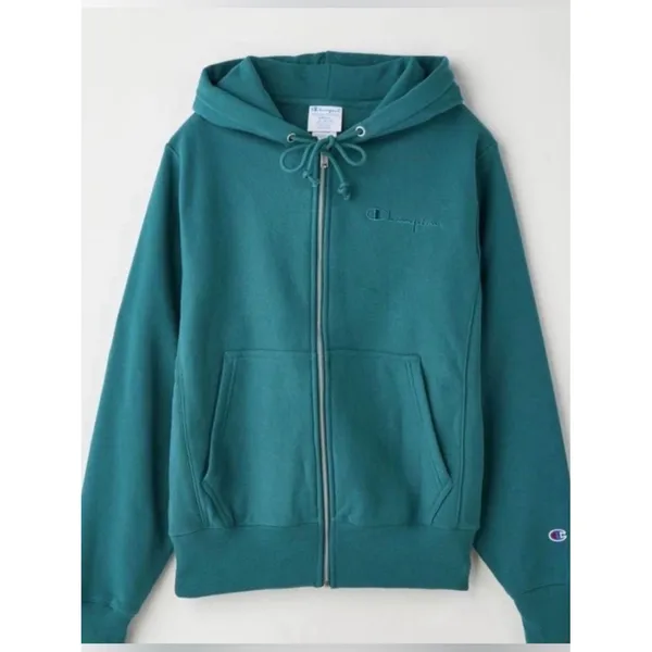 Champion UO Reverse Weave Full Zip Hoodie Sweatshirt Size M Streetwear Skater - Image 2