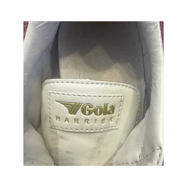Gola Harrier Suede Sneakers Pink White Retro Trainers Women’s US 8 EU 39 - Image 7
