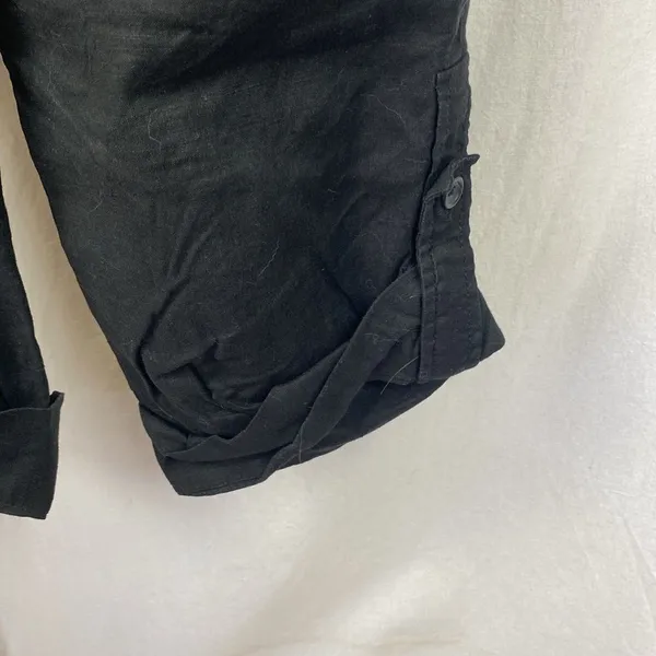 Banana Republic Linen Blend Black Casual Pants 6 - Image 4