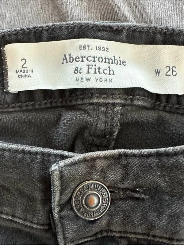 Abercrombie Women’s Size 2 W26 Black Skinny Jeans Stretch Denim - Image 4