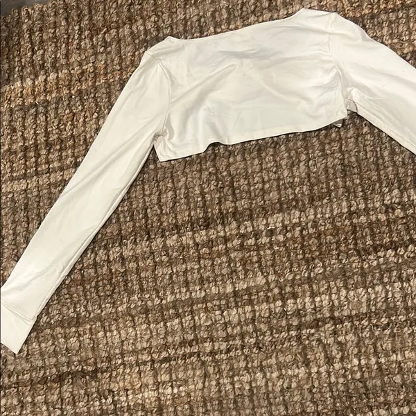 For Love & Lemons Knitwear Creme Bolero LS Top Size Small - Image 8