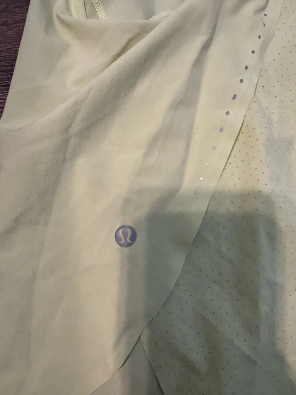 Lululemon Women's Light Yellow Sleeveless Workout Tank - Image 5