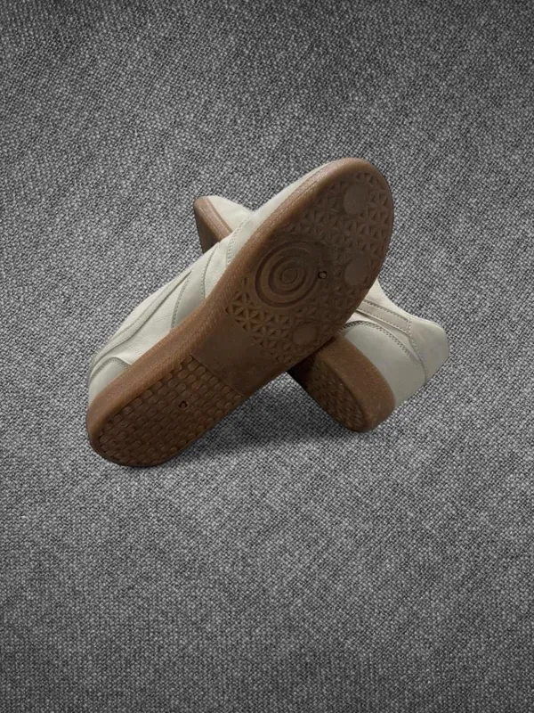Cream Retro Gum Sole Casual Sneakers Size 10 - Image 8