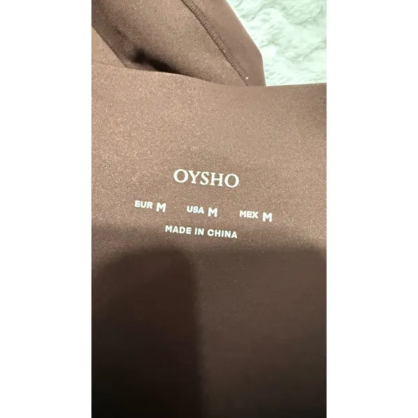Oysho Womens High Waisted Activewear Leggings Brown Size Medium Full Length - Image 4