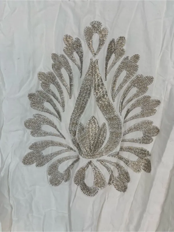 Embroidered White Women's Long-Sleeve Boho Top - Image 9