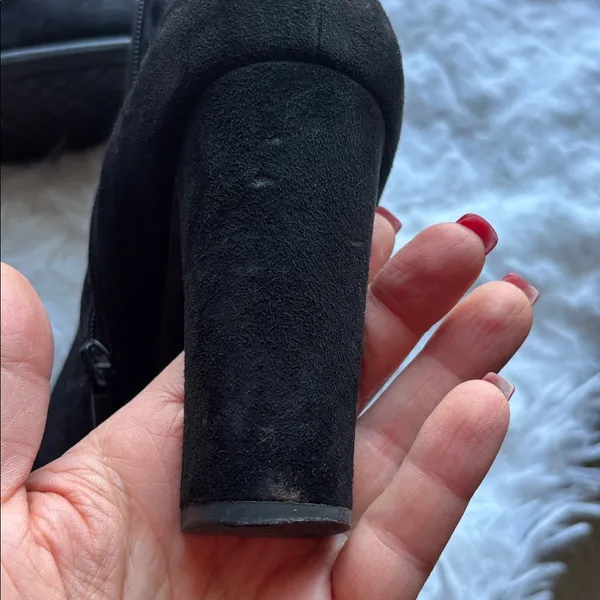 Impo Odelina Black Faux Suede Ankle Boots Size 7 - Image 6