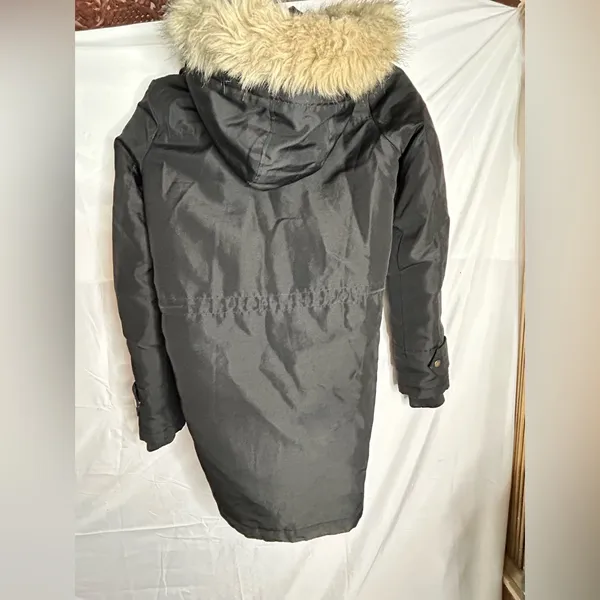 Vera Moda Womens Black Parka Coat Size Small - Image 7