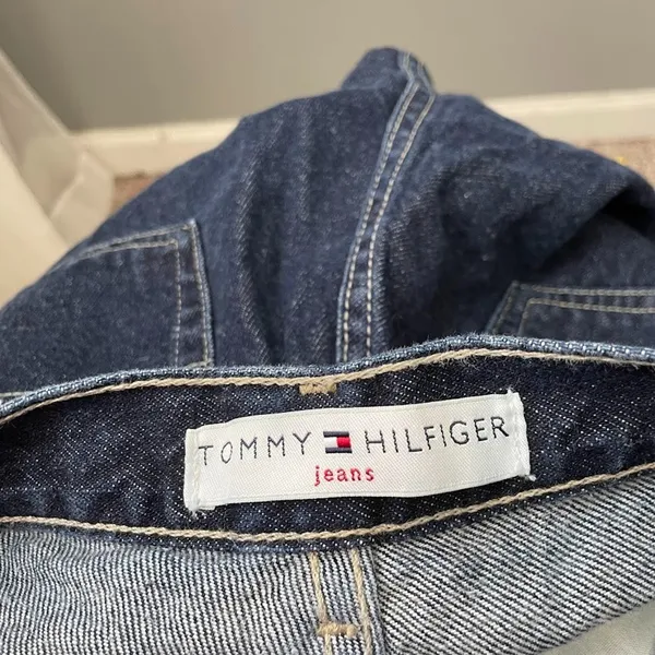 Vintage 90s Tommy Hilfiger Jeans Womens Size 8 Dark Baggy High Waist Mom 30X31 - Image 6