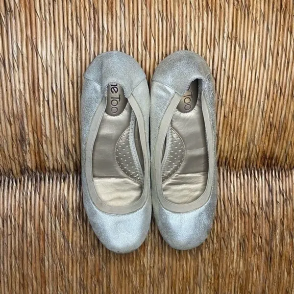 Me Too Flynn Ballet Flats Gold Sz 7.5 M‎ - Image 3