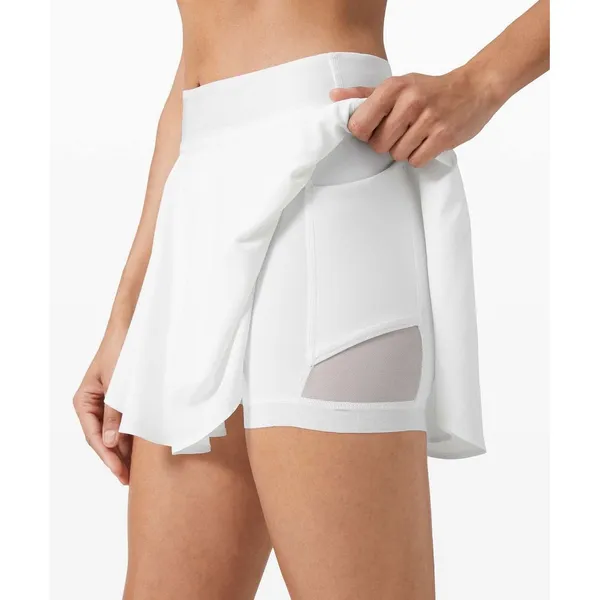 Lululemon Size 10 Court Rival High Rise Skirt Run Tennis White Women's Athletic - Image 3