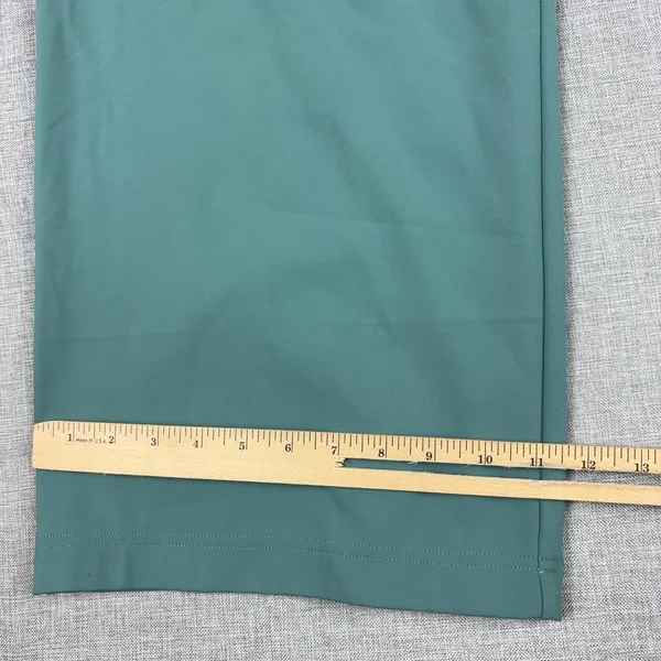 Athleta Venice Pants Womens XL Teal Green High Rise Wide Leg Stretch Pull On - Image 3