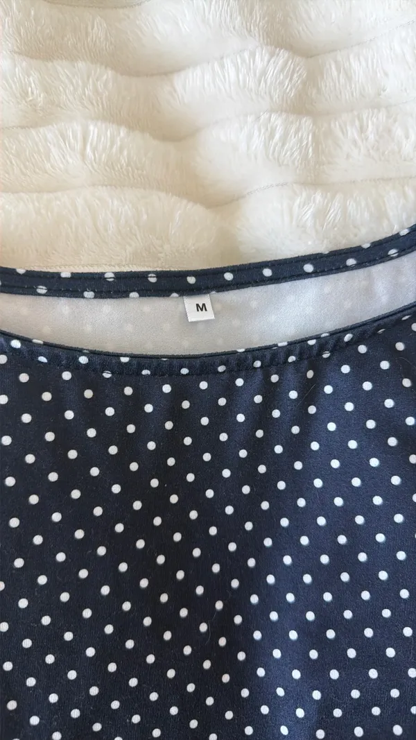 Polka Dot dress Blue Size M - Image 2