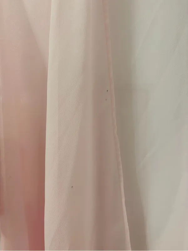 Juicy Couture Light Pink Sheer Kimono with Red Logo Hem - Image 3
