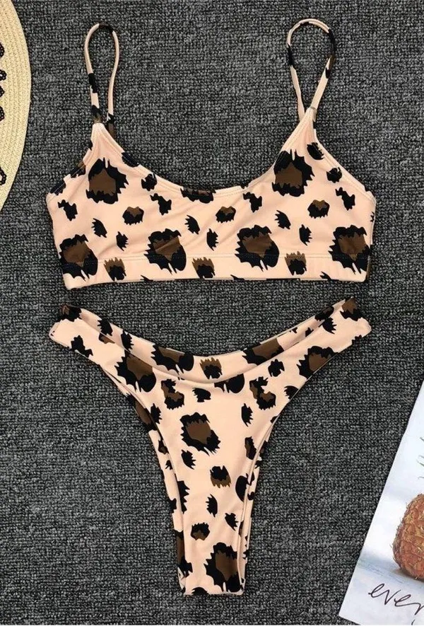 Boutique Cheetah print cheeky bikini - Image 3