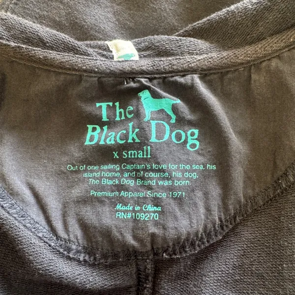 The Black Dog Womens Sleeveless Full Zip Hoodie Vest Cotton Gray XS Contemporary - Image 6