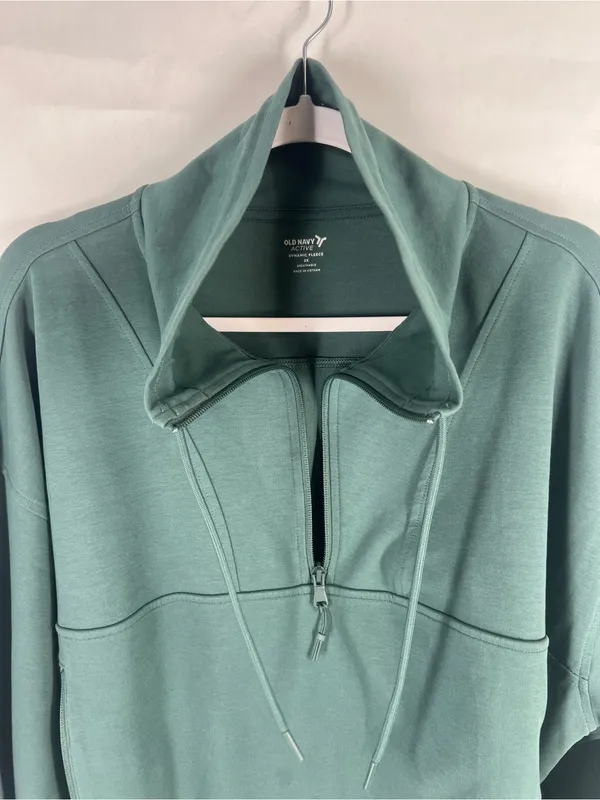 Old Navy Teal Green Dynamic Fleece Half-Zip Sweatshirt - Image 11