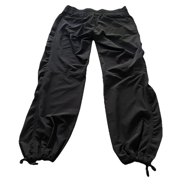 Athleta La Viva Pant Black Ruched Jogger Pants Women’s Size 8P - Image 3