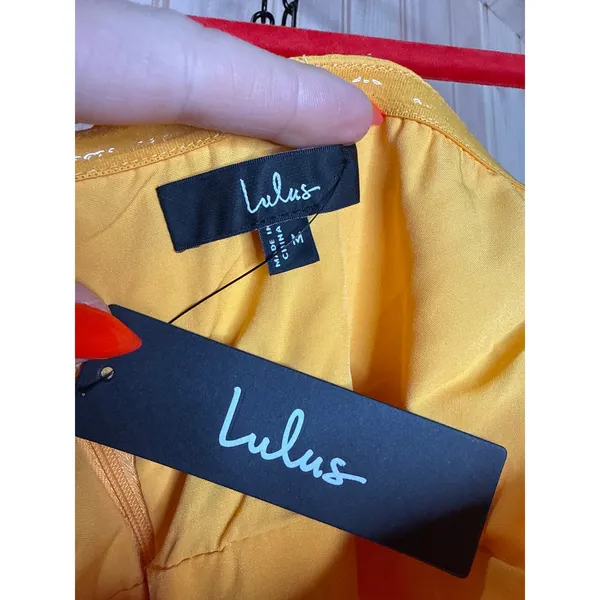 NWT Lulus Gillian Yellow Pleated Strapless Mini Dress Party Cocktail Size M - Image 4