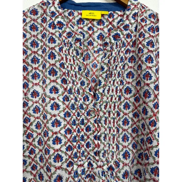 Roller Rabbit Cotton‎ V Neck Top Size Large - Image 3
