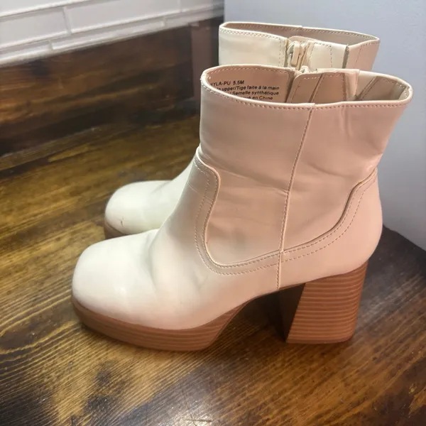 BP Off White Keyla Platform‎ Boots Size 5.5 - Image 2